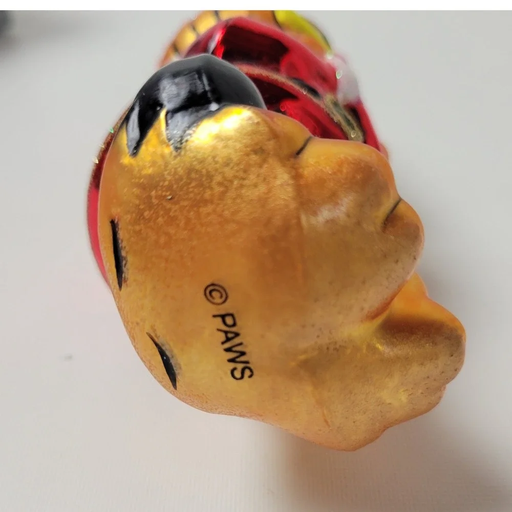 Kurt Adler Polonaise Garfield Santa Glass Christmas Ornament Komozja Poland 6